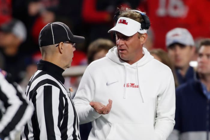 Ole Miss Rebels coach Lane Kiffin